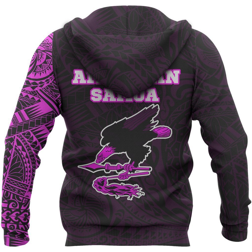 American Samoa In My Heart Polynesian Hoodie Pink PL-Apparel-PL8386-Zipped Hoodie-S-Vibe Cosy™