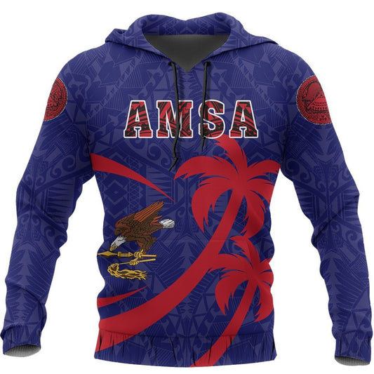 American Samoa Polynesian Hoodie - Coconut Island Version-Apparel-Phaethon-Hoodie-S-Vibe Cosy™