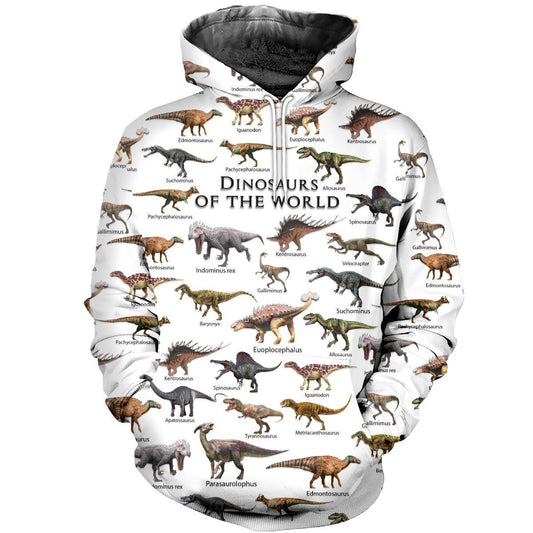 3D All Over Printed Dinosaurs Shirts and Shorts-3D All Over Printed Clothes-HP Arts-Normal Hoodie-XS-Vibe Cosy™