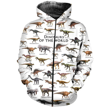 3D All Over Printed Dinosaurs Shirts and Shorts-3D All Over Printed Clothes-HP Arts-Normal Hoodie-XS-Vibe Cosy™
