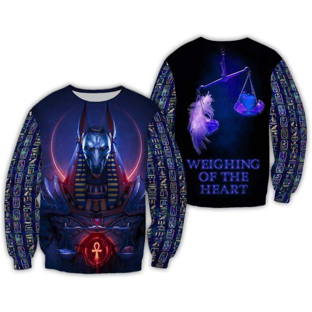 Anubis Blue Nice 3D All Over Printed Clothes-Apparel-MP-Sweat Shirt-S-Vibe Cosy™