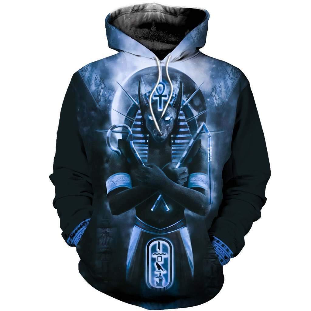 Anubis Blue 3D All Over Printed Clothes-Apparel-MP-Hoodie-S-Vibe Cosy™