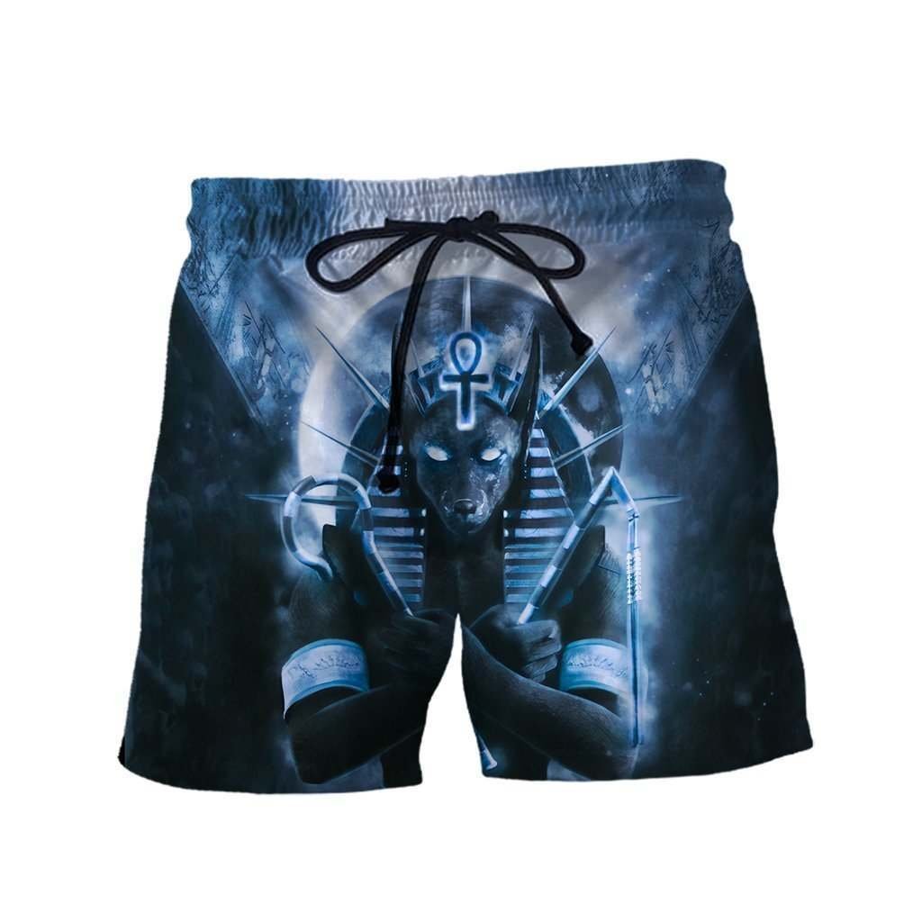 Anubis Blue 3D All Over Printed Clothes-Apparel-MP-Shorts-S-Vibe Cosy™