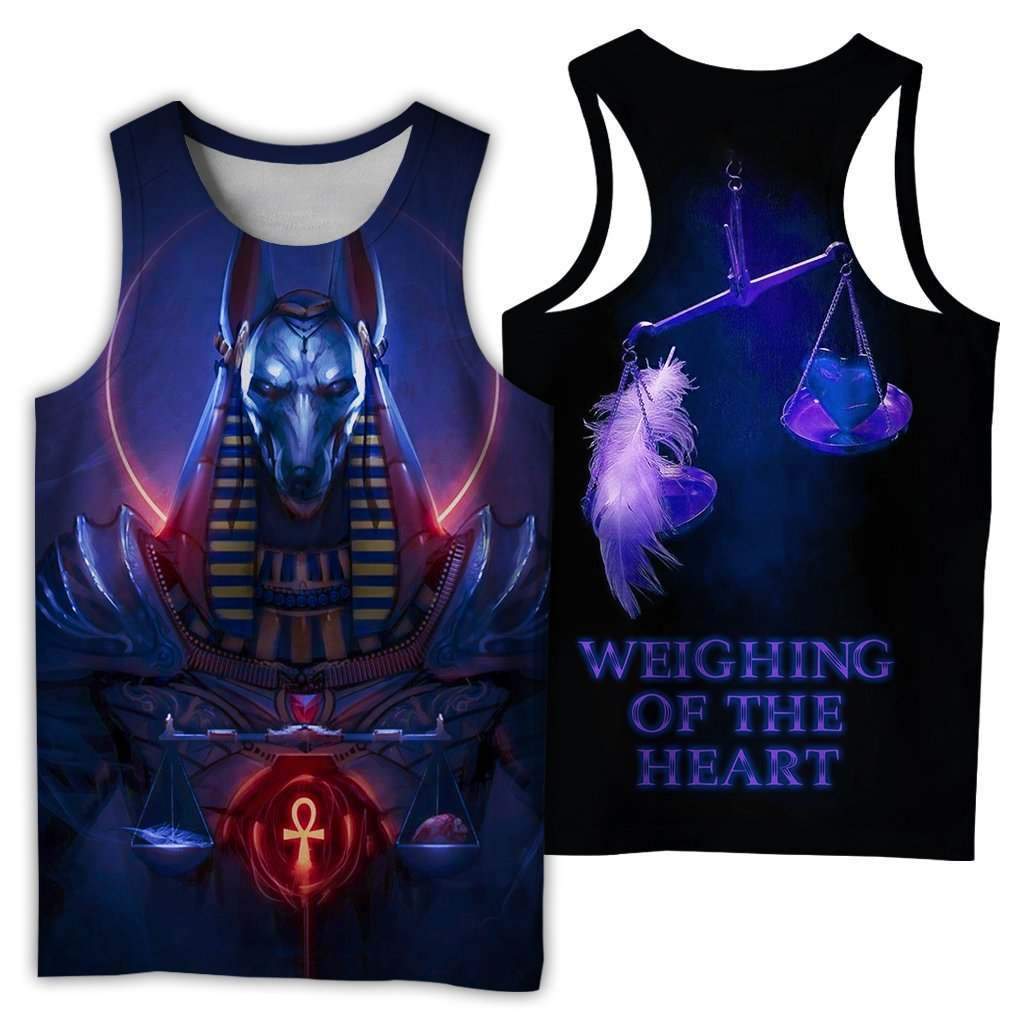 Anubis Blue Nice 3D All Over Printed Clothes-Apparel-MP-Tank Top-S-Vibe Cosy™