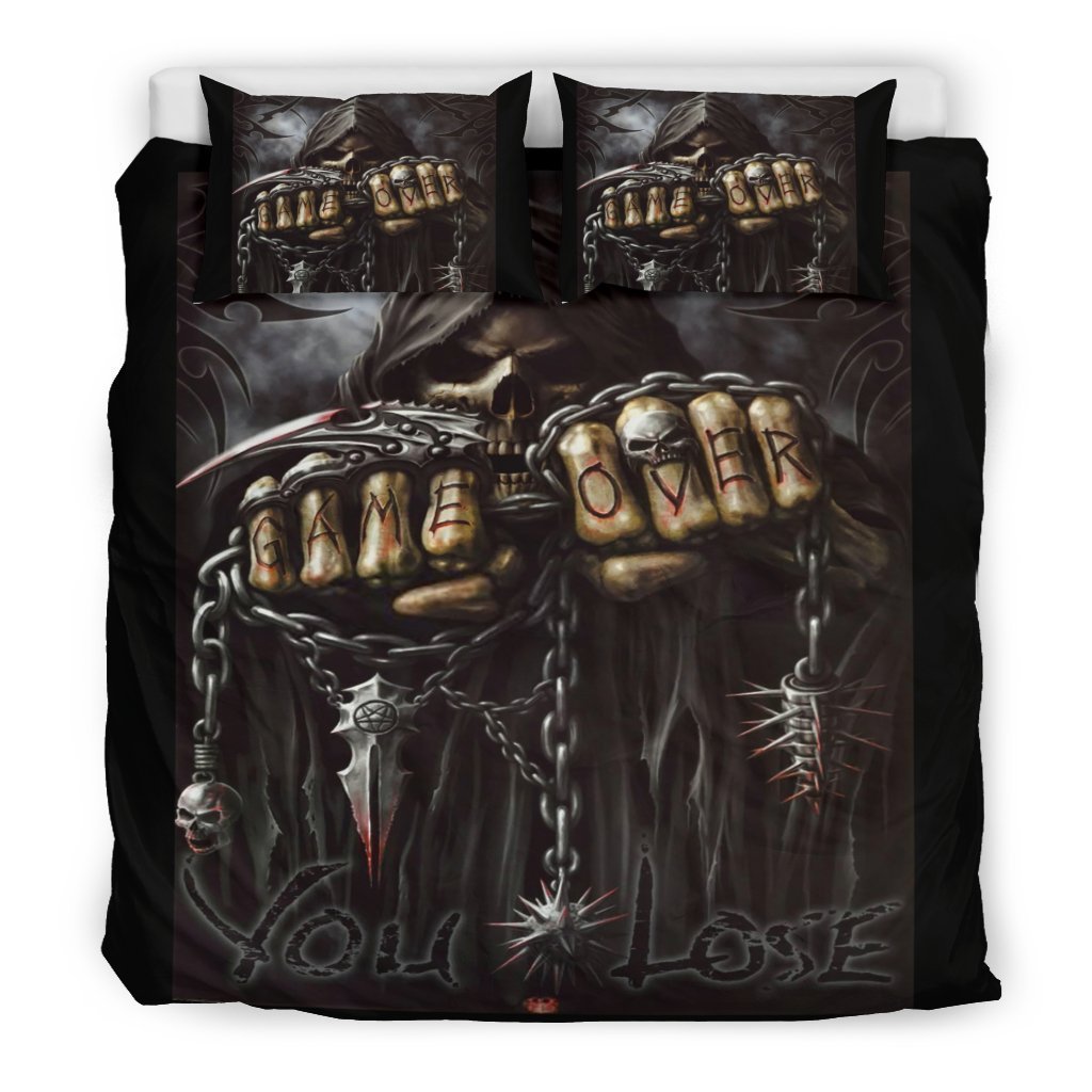 Game Over You Lose Bedding Sets-Bedding Set-6teenth Outlet-Bedding Set - Black - Game Over You Lose Bedding Sets-Twin 2pcs-Vibe Cosy™
