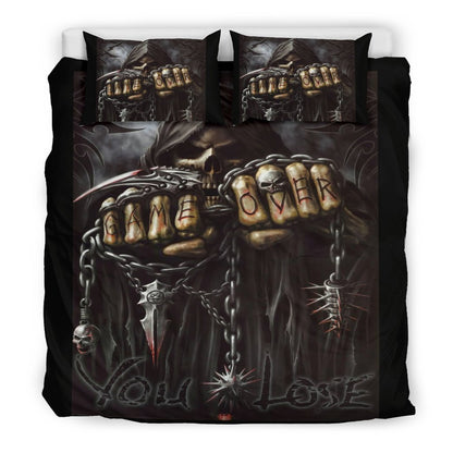Game Over You Lose Bedding Sets-Bedding Set-6teenth Outlet-Bedding Set - Black - Game Over You Lose Bedding Sets-Twin 2pcs-Vibe Cosy™