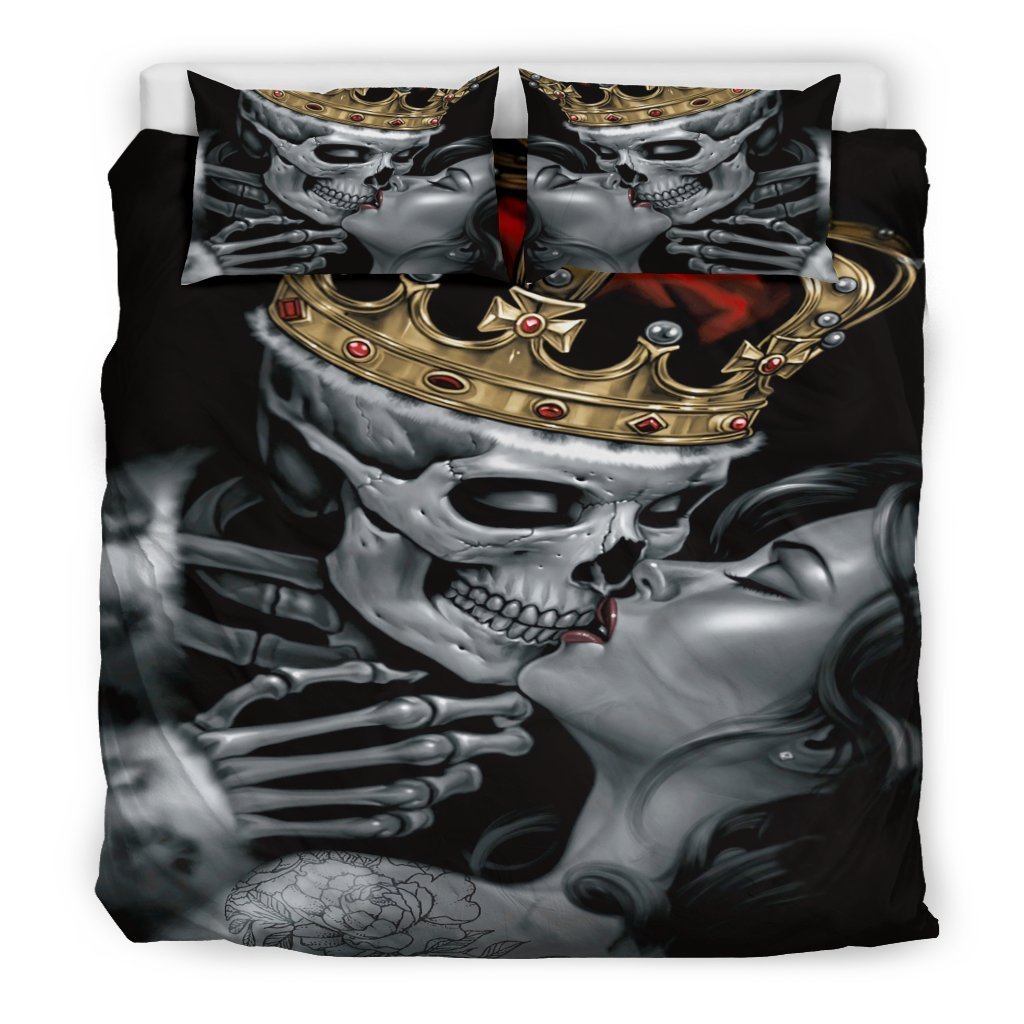 King and queen skull bedding sets-Bedding Set-6teenth Outlet-US King (3pcs)-Vibe Cosy™