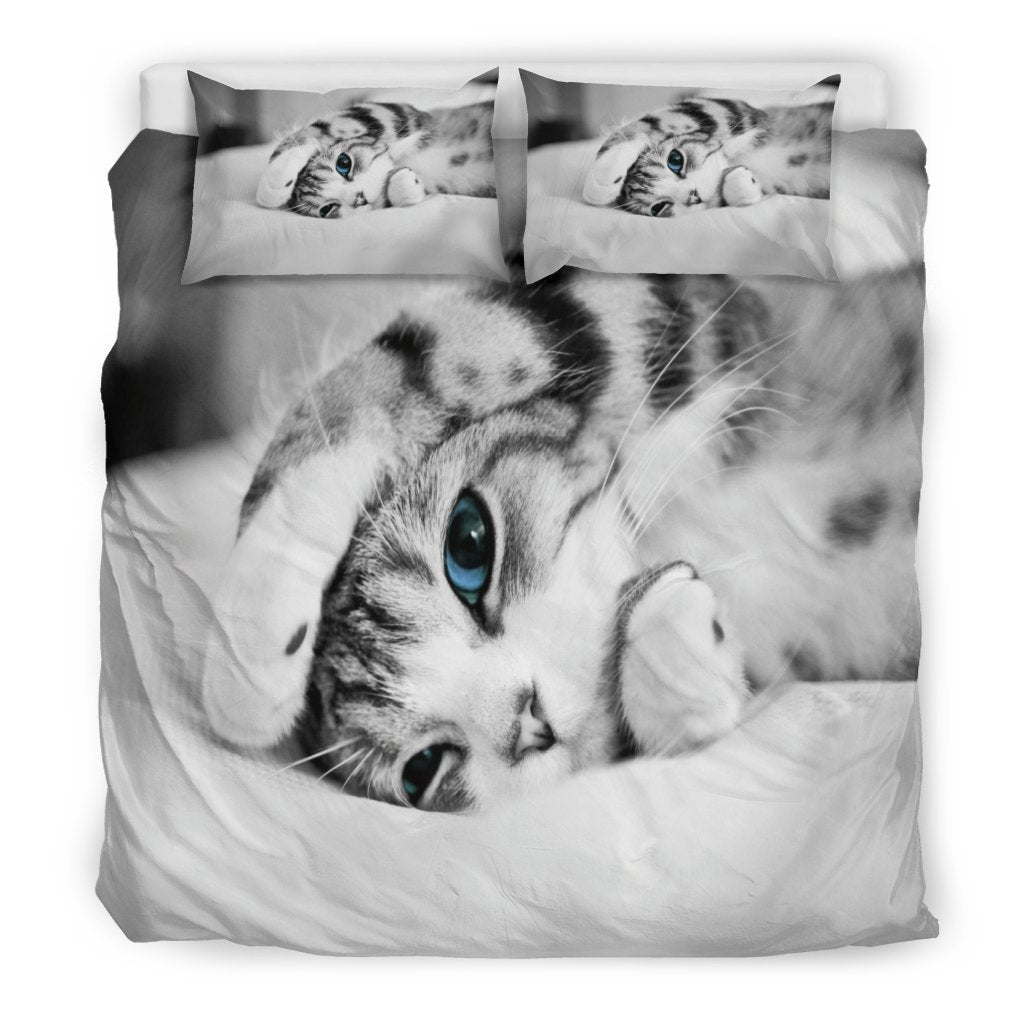 Simply Cat Lovers Doona Bedding 3 Piece Set-6teenth World™-Bedding Set-King-Vibe Cosy™
