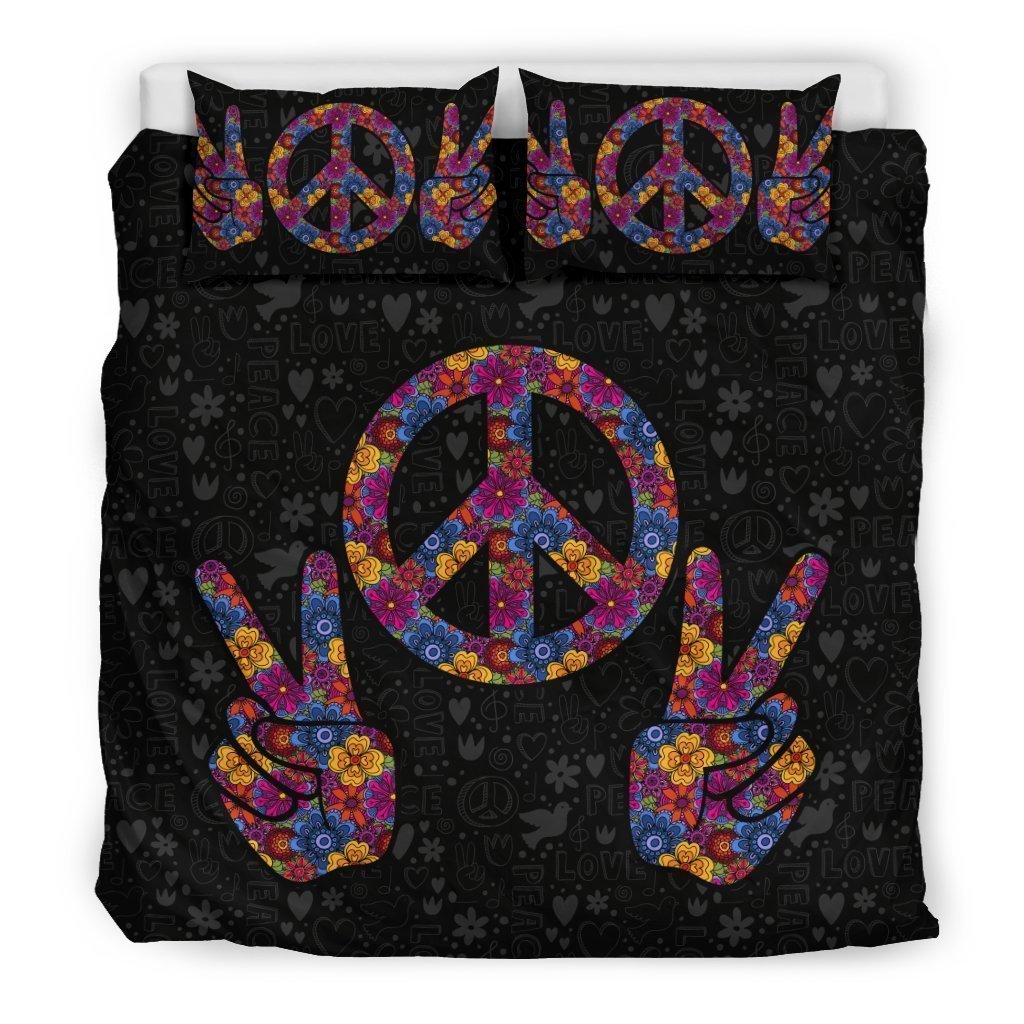 Peace Bedding Set-6teenth World™-Bedding Set-King-Vibe Cosy™