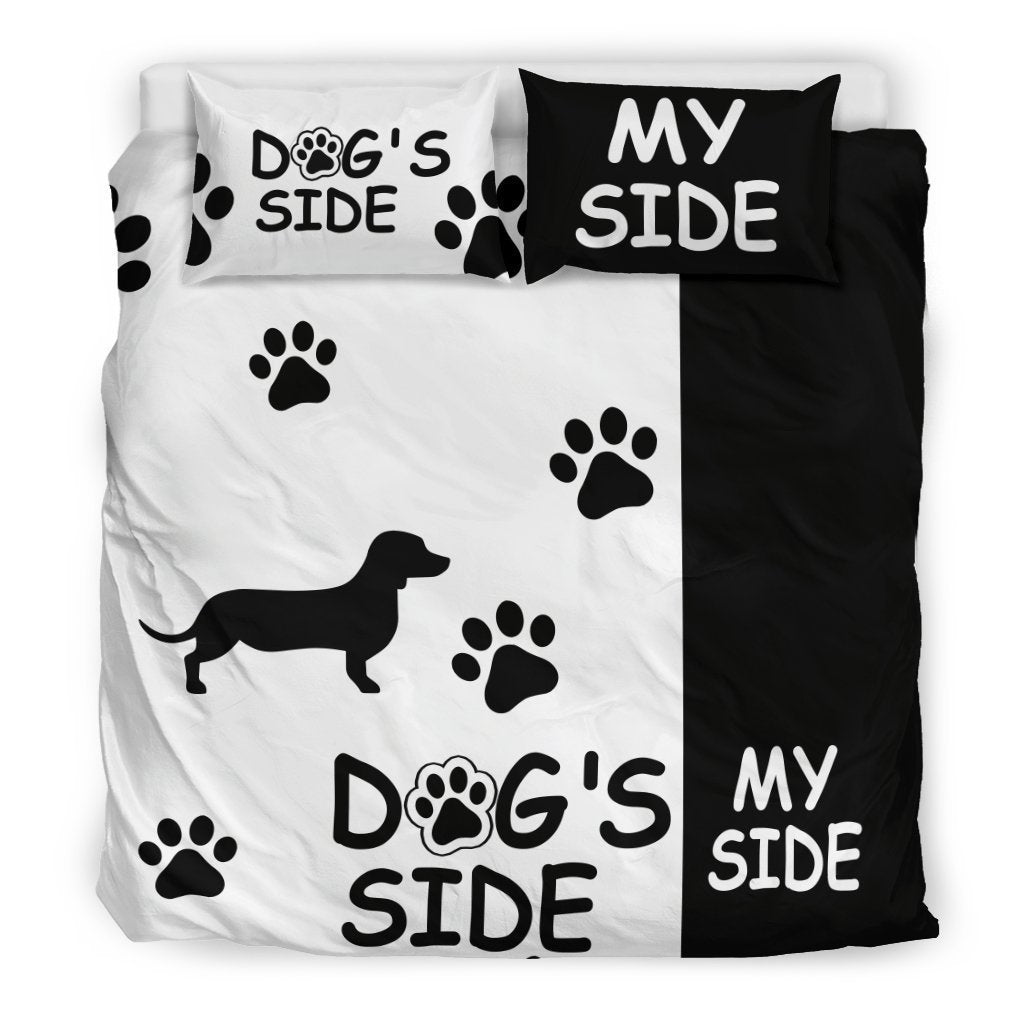 DACHSHUND DOG'S SIDE MY SIDE BEDDING SET-6teenth World™-Bedding Set-King-Vibe Cosy™