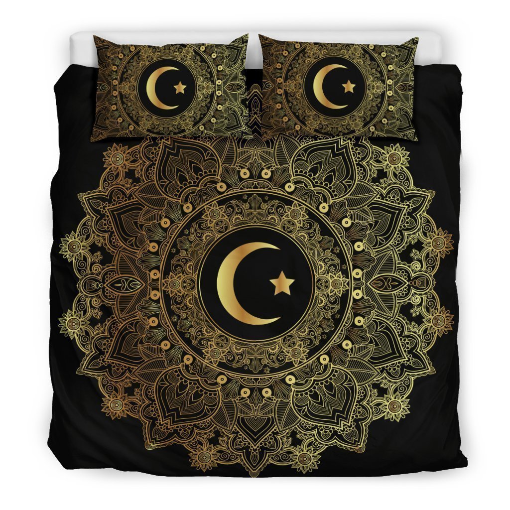 Mandala Moon Bedding Set-6teenth World™-Bedding Set-King-Vibe Cosy™