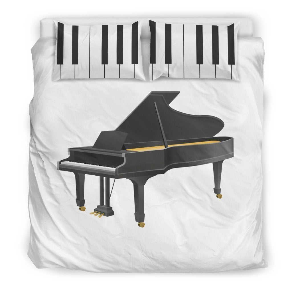 Grand Piano Bedding Set - Bedding Set-6teenth World™-Bedding Set-King-Vibe Cosy™
