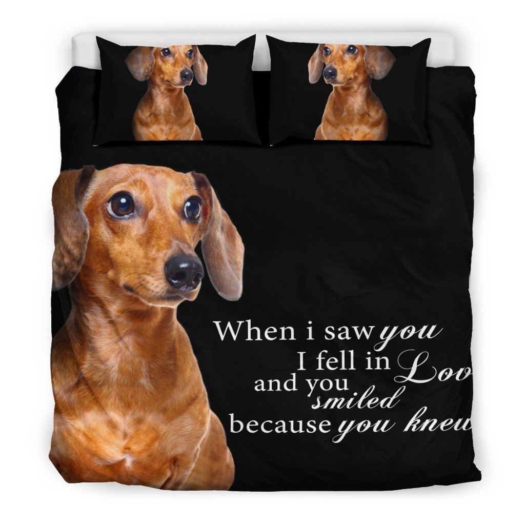 Dach Shund - When I saw you... Bedding Set-6teenth World™-Bedding Set-King-Vibe Cosy™