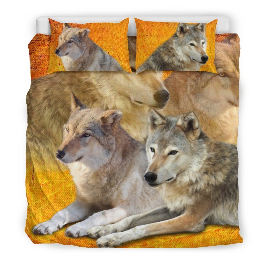 Wolf - Love Bedding Set-6teenth World™-Bedding Set-King-Vibe Cosy™