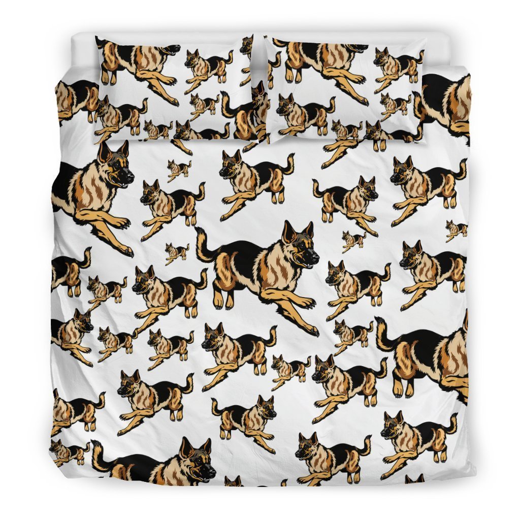 German Shepherd Dog Bedding Set-6teenth World™-Bedding Set-King-Vibe Cosy™