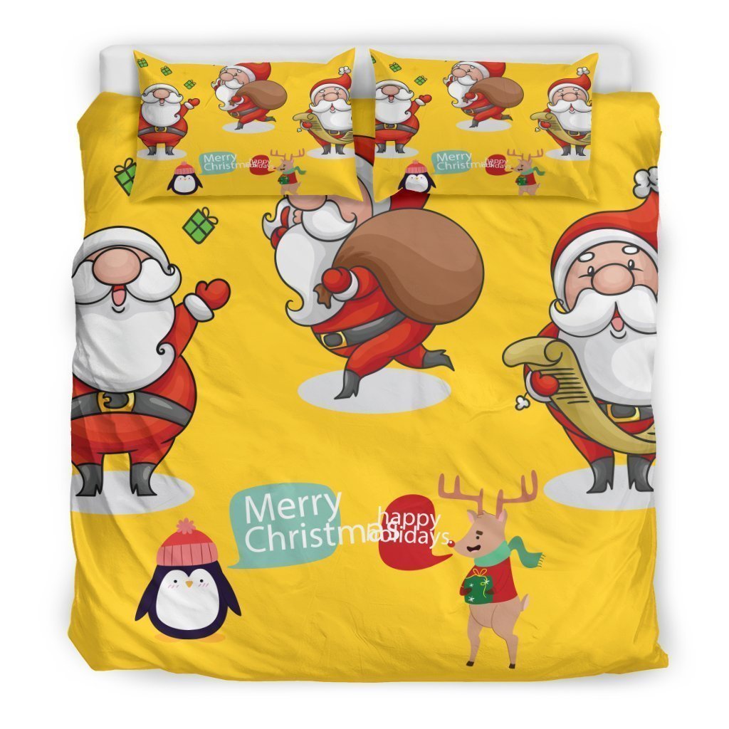 Merry Christmas Bedding Set-6teenth World™-Bedding Set-King-Vibe Cosy™