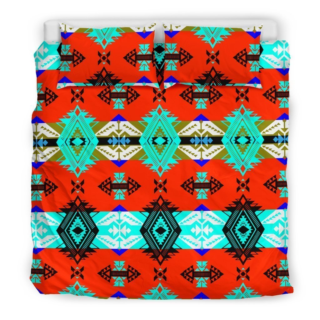 Sovereign Nation Red Bedding Set-6teenth World™-Bedding Set-US King-Vibe Cosy™