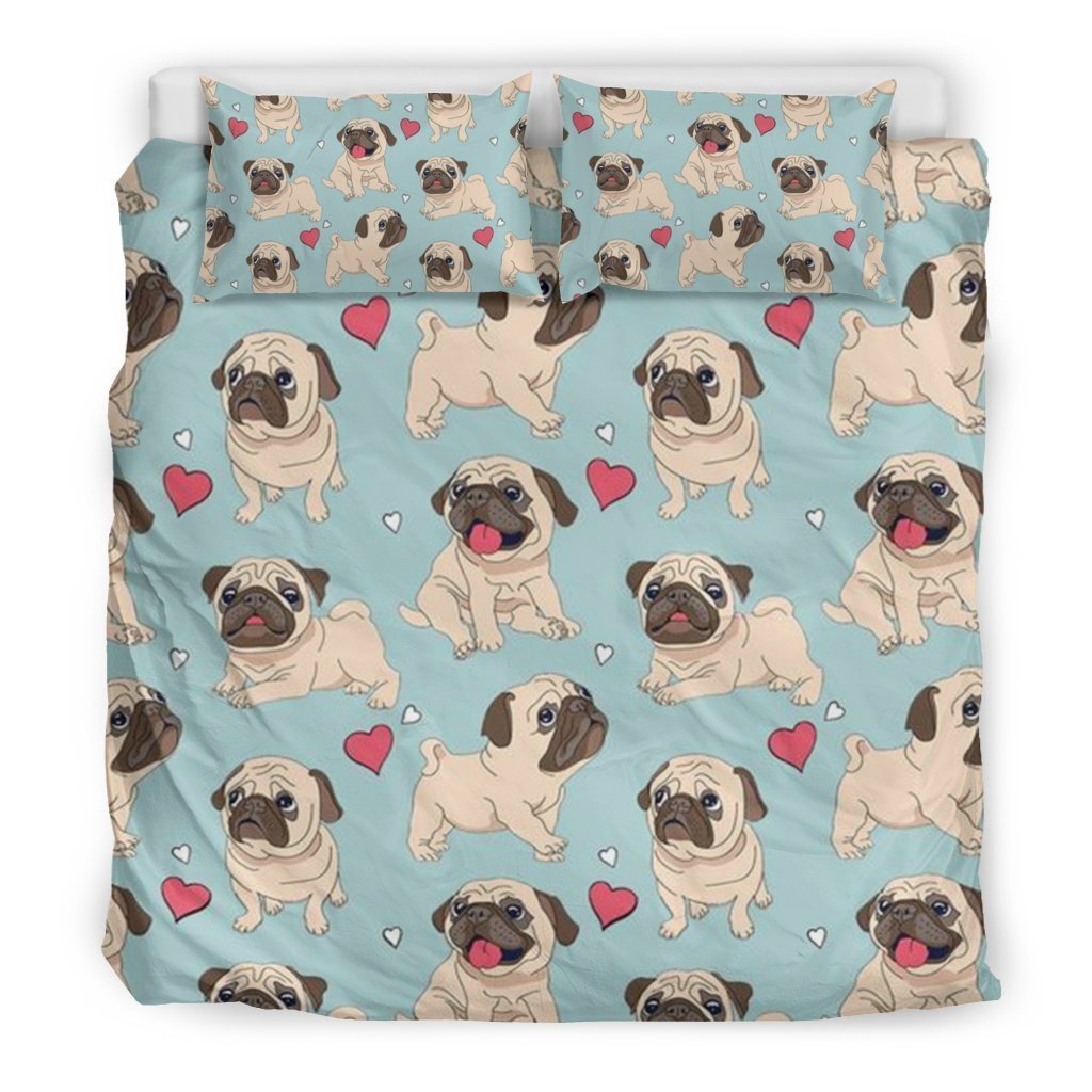 Pug Bedding Set-6teenth World™-Bedding Set-US King-Vibe Cosy™
