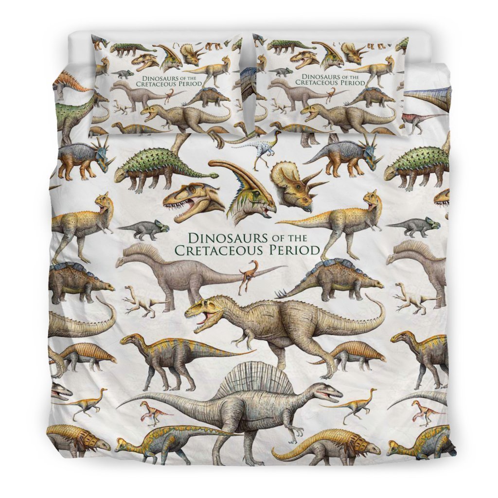 Bedding Set - Dinosaurs Period-Dinosaurs-HP Arts-Bedding Set - Black - Bedding Set - Dinosaurs SHDL080914-US King-Vibe Cosy™