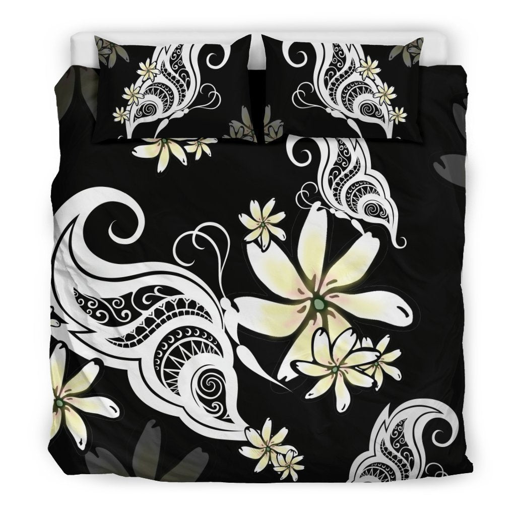 Hawaii Butterfly Bedding Set - AH-BEDDING SETS-Phaethon-US King-Black-Polyester-Vibe Cosy™