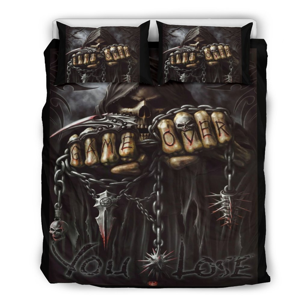 Game Over You Lose Bedding Sets-Bedding Set-6teenth Outlet-Bedding Set - Black - Game Over You Lose Bedding Sets-Twin 2pcs-Vibe Cosy™