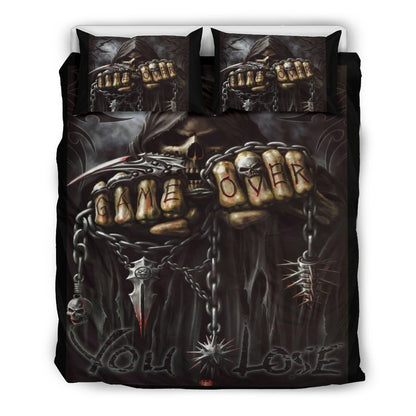 Game Over You Lose Bedding Sets-Bedding Set-6teenth Outlet-Bedding Set - Black - Game Over You Lose Bedding Sets-Twin 2pcs-Vibe Cosy™