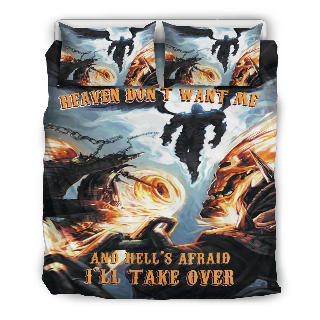 Heaven don't want me bedding sets-Ocean Gadget-Bedding Set - Black - Heaven don't want me bedding sets-Queen/Full-Vibe Cosy™
