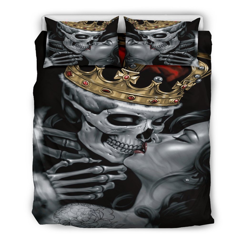 King and queen skull bedding sets-Bedding Set-6teenth Outlet-US Full (3pcs)-Vibe Cosy™