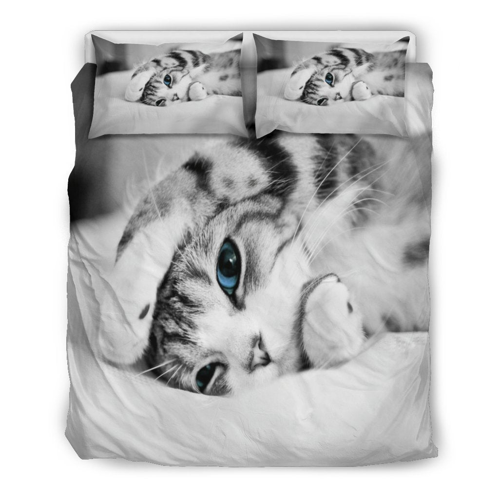 Simply Cat Lovers Doona Bedding 3 Piece Set-6teenth World™-Bedding Set-Queen/Full-Vibe Cosy™