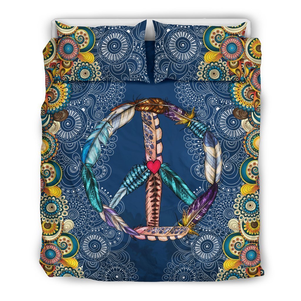 Peace Bedding Set-6teenth World™-Bedding Set-Queen/Full-Vibe Cosy™