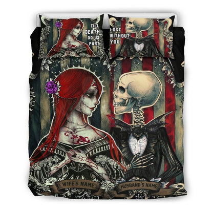 Put names of wife and husband - Personalize Bedding Sets-6teenth Outlet-Full-Vibe Cosy™