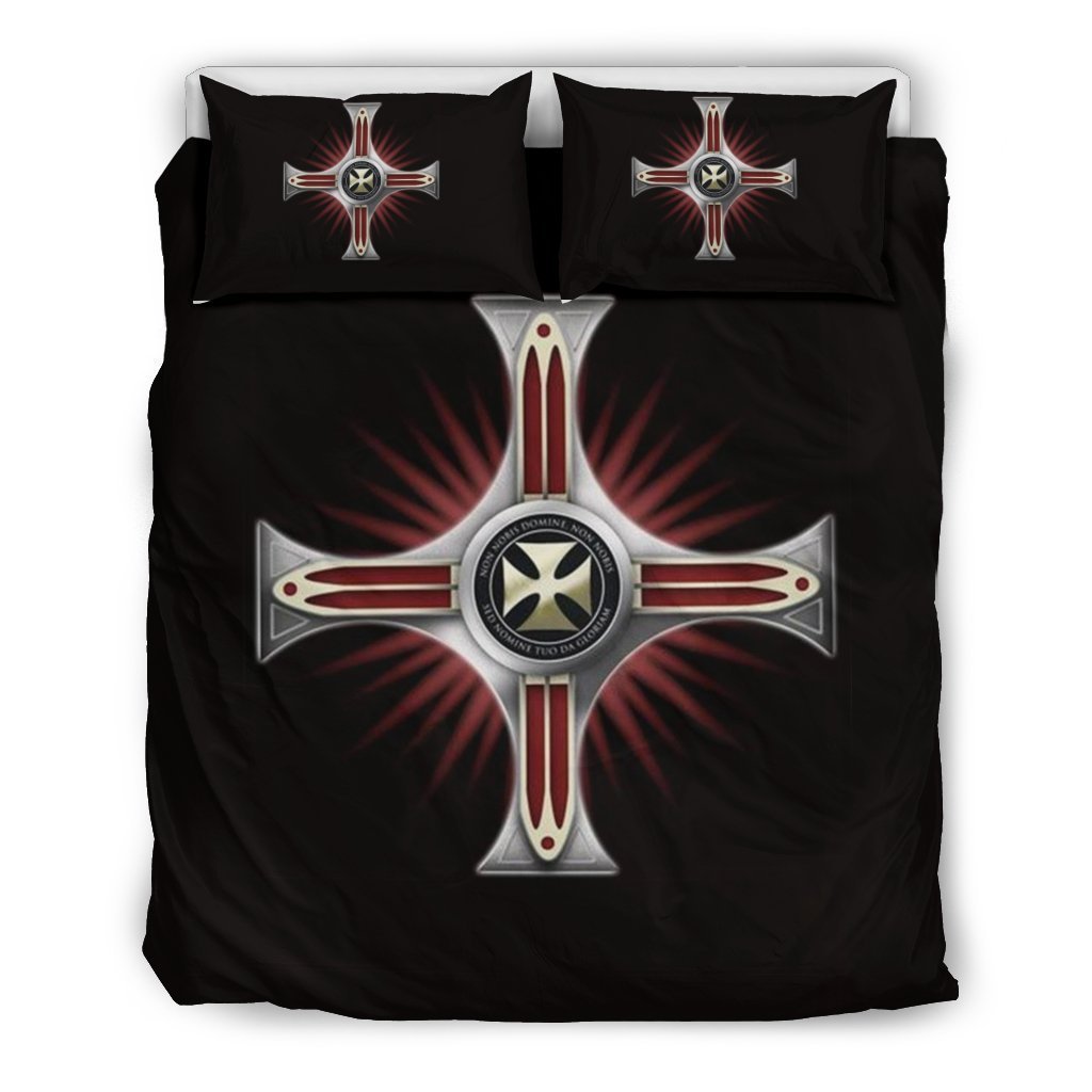 Bedding Set - Knights Templar-HP Arts-Bedding Set - Beige - Bedding Set - Knights Templar-Queen/Full-Vibe Cosy™