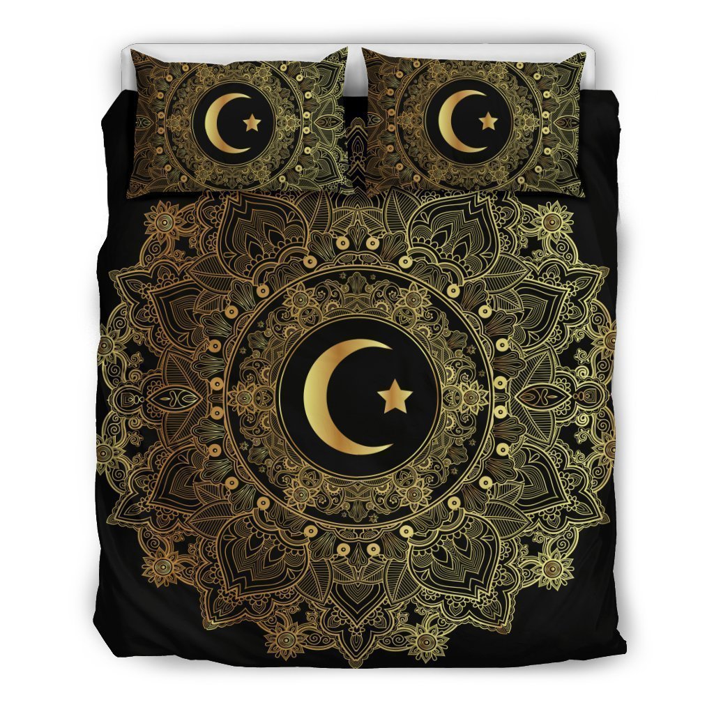 Mandala Moon Bedding Set-6teenth World™-Bedding Set-Queen/Full-Vibe Cosy™