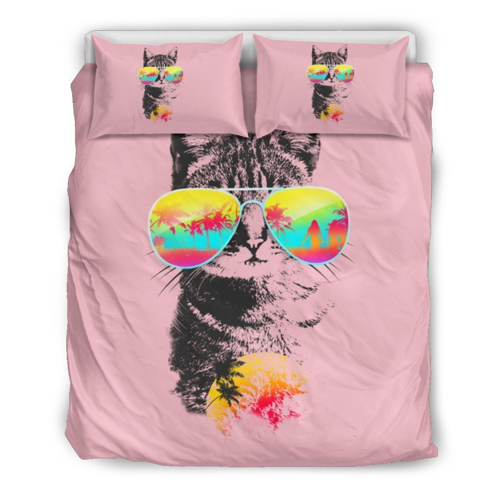 Holiday Cat Bedding Set-6teenth World™-Bedding Set-Queen/Full-Vibe Cosy™