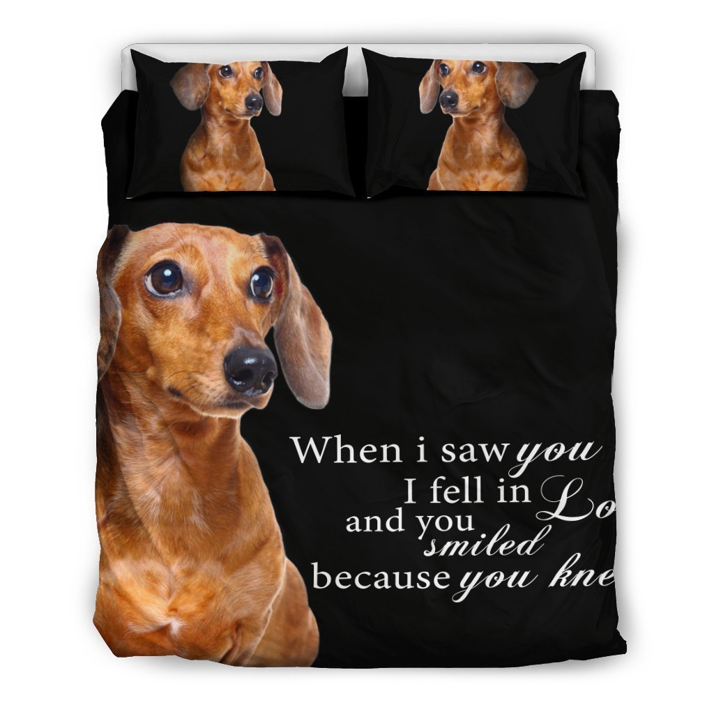 Dach Shund - When I saw you... Bedding Set-6teenth World™-Bedding Set-Queen/Full-Vibe Cosy™