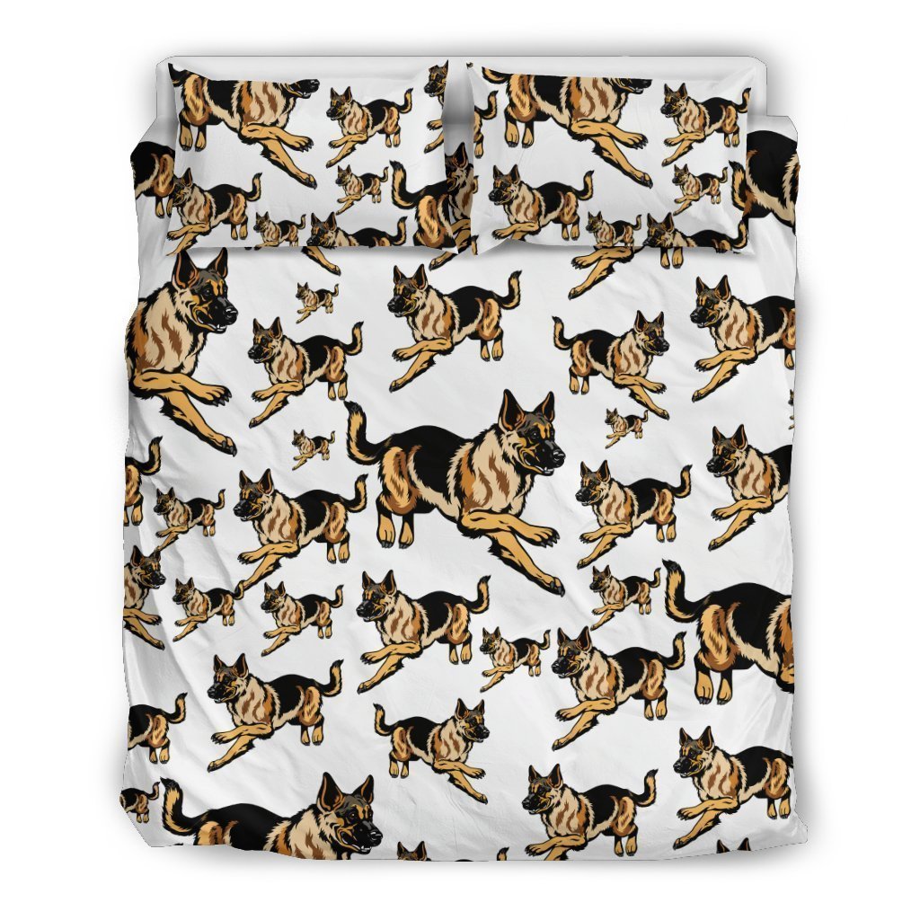 German Shepherd Dog Bedding Set-6teenth World™-Bedding Set-Queen/Full-Vibe Cosy™