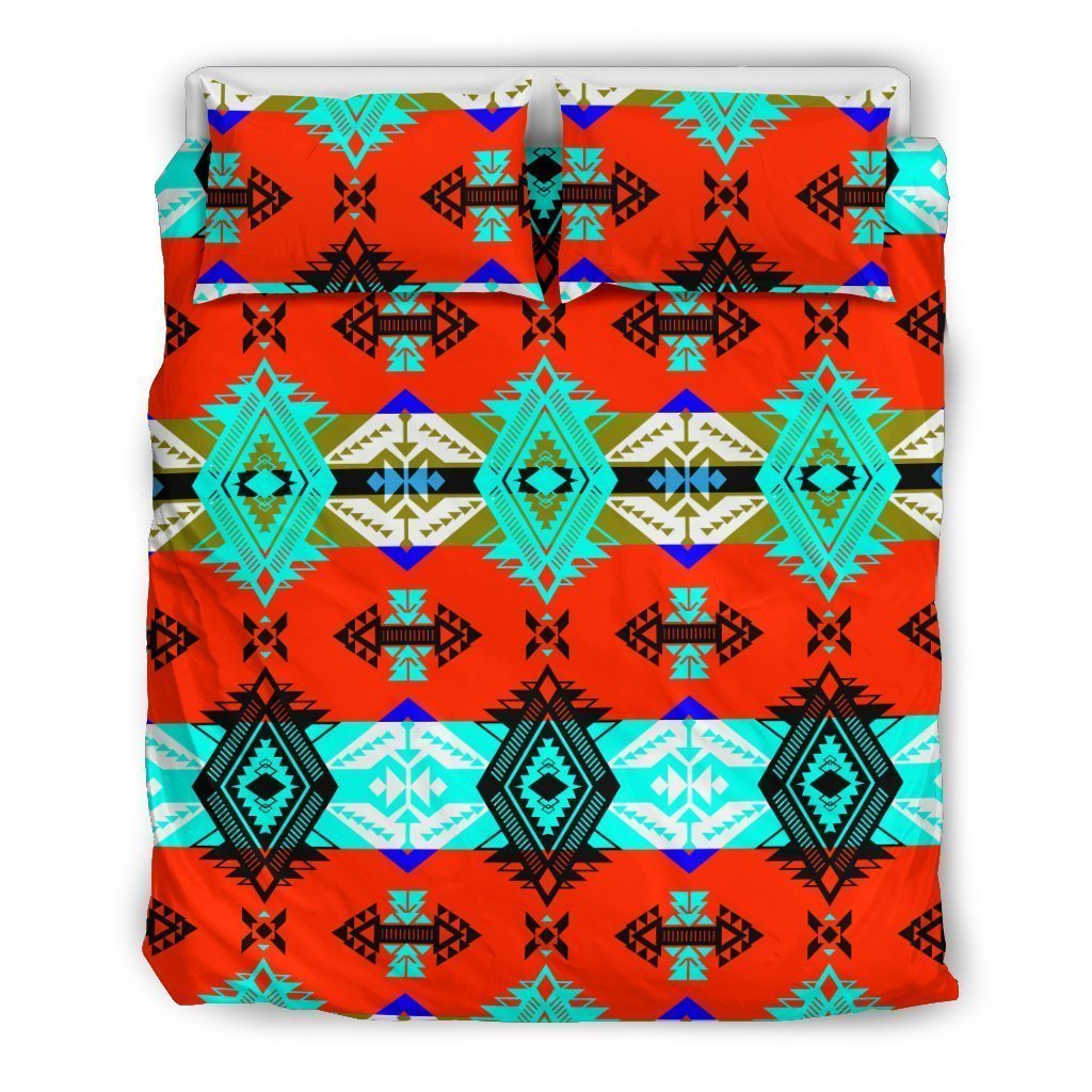 Sovereign Nation Red Bedding Set-6teenth World™-Bedding Set-US Queen/Full-Vibe Cosy™