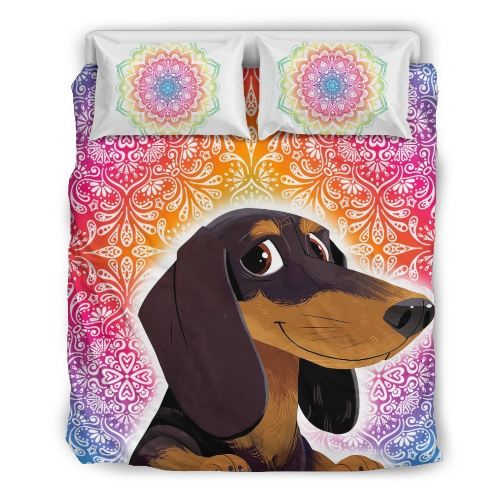 Dachshund Bedding set-6teenth World™-Bedding Set-US Queen/Full-Vibe Cosy™