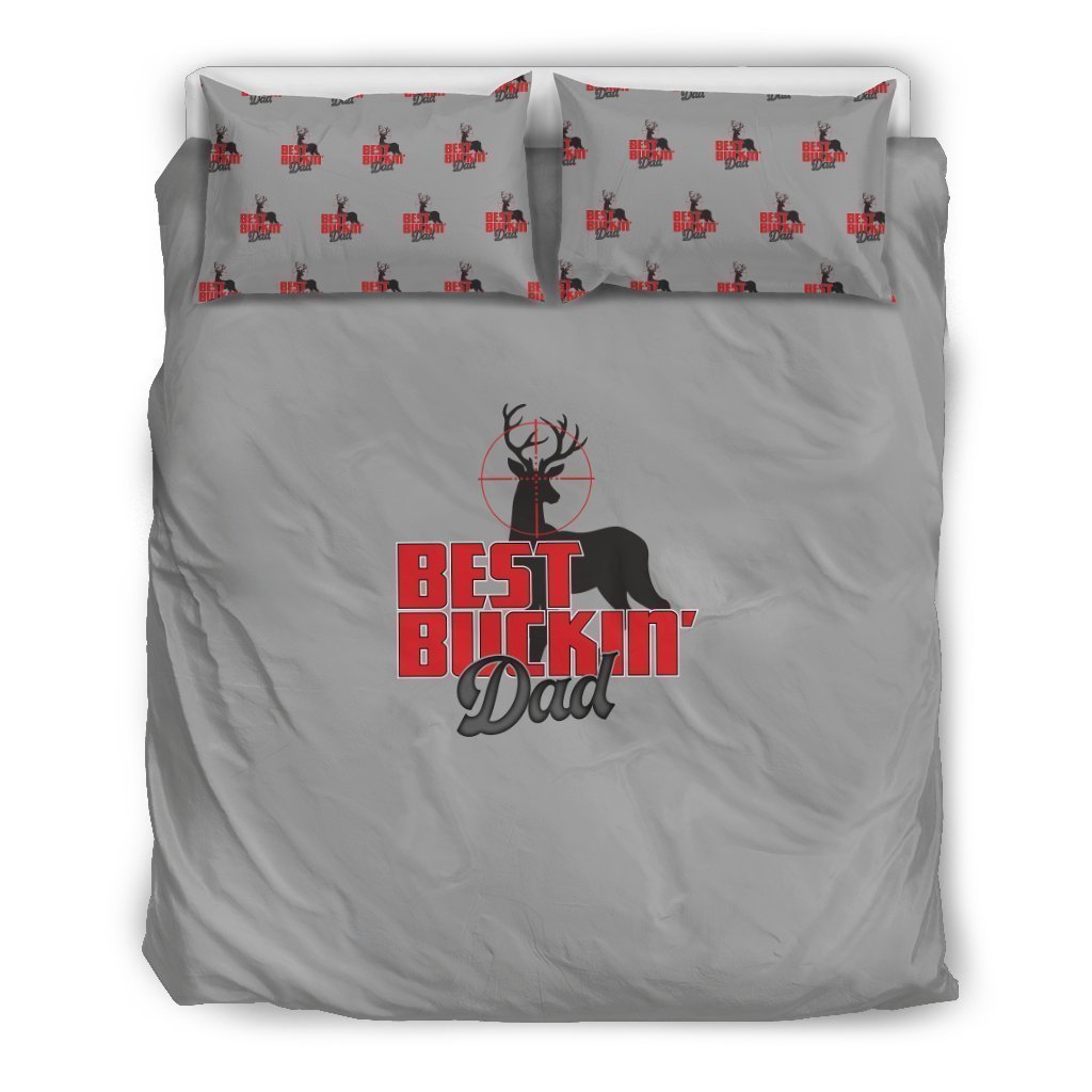 NP Best Buckin' Dad Bedding Set-6teenth World™-Bedding Set-US Queen/Full-Vibe Cosy™