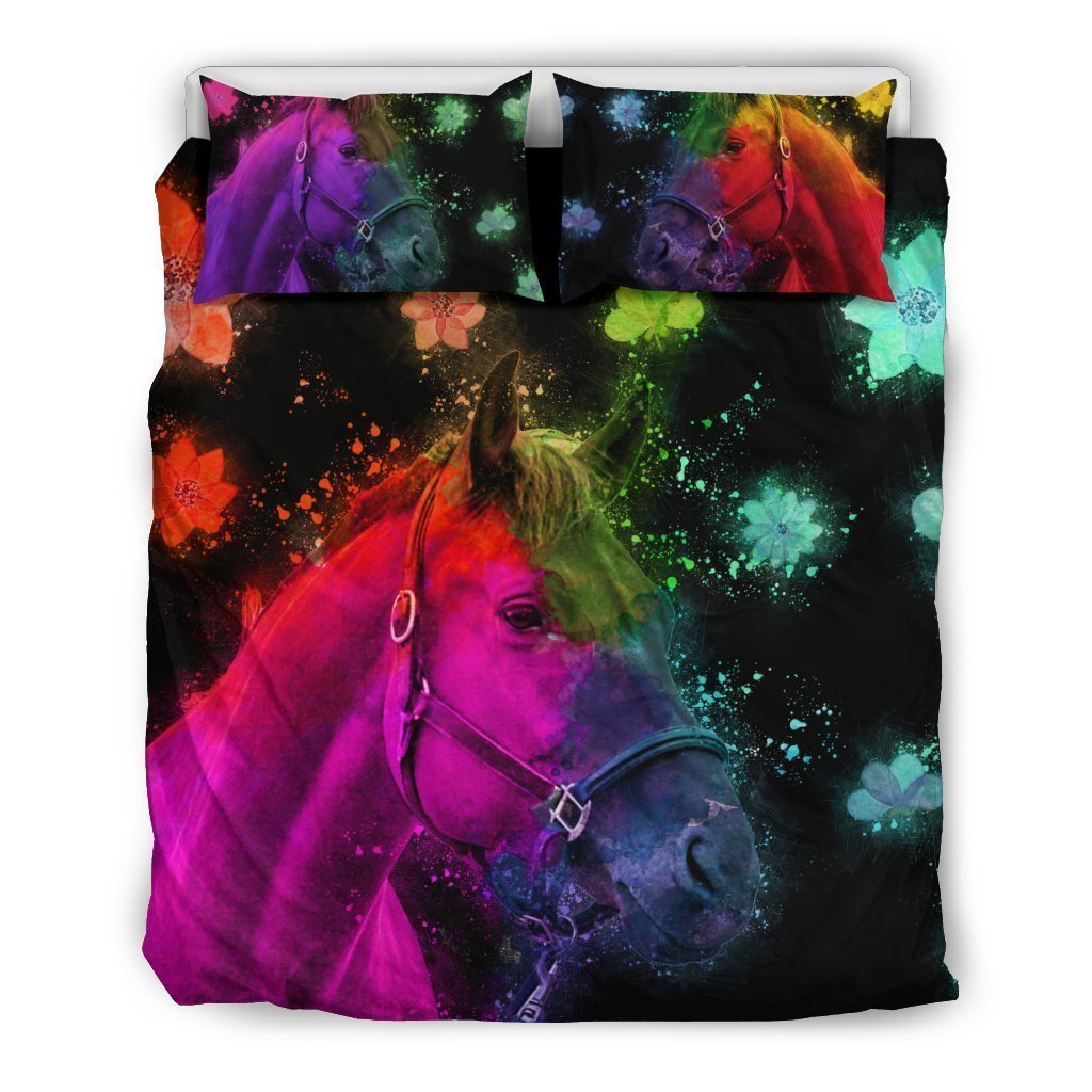 Beautiful Horse Bedding Set for Lovers of Horses-6teenth World™-Bedding Set-US Queen/Full-Vibe Cosy™