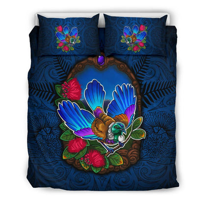 New Zealand Wonderful Tui Art Bedding Set 05 - J4-BEDDING SETS-Khanh Arts-US Queen/Full-Vibe Cosy™