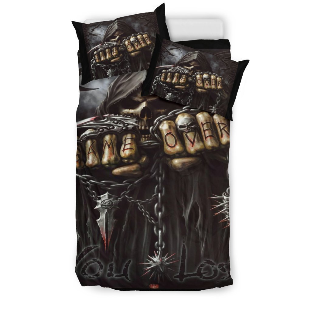Game Over You Lose Bedding Sets-Bedding Set-6teenth Outlet-Bedding Set - Black - Game Over You Lose Bedding Sets-Twin 2pcs-Vibe Cosy™