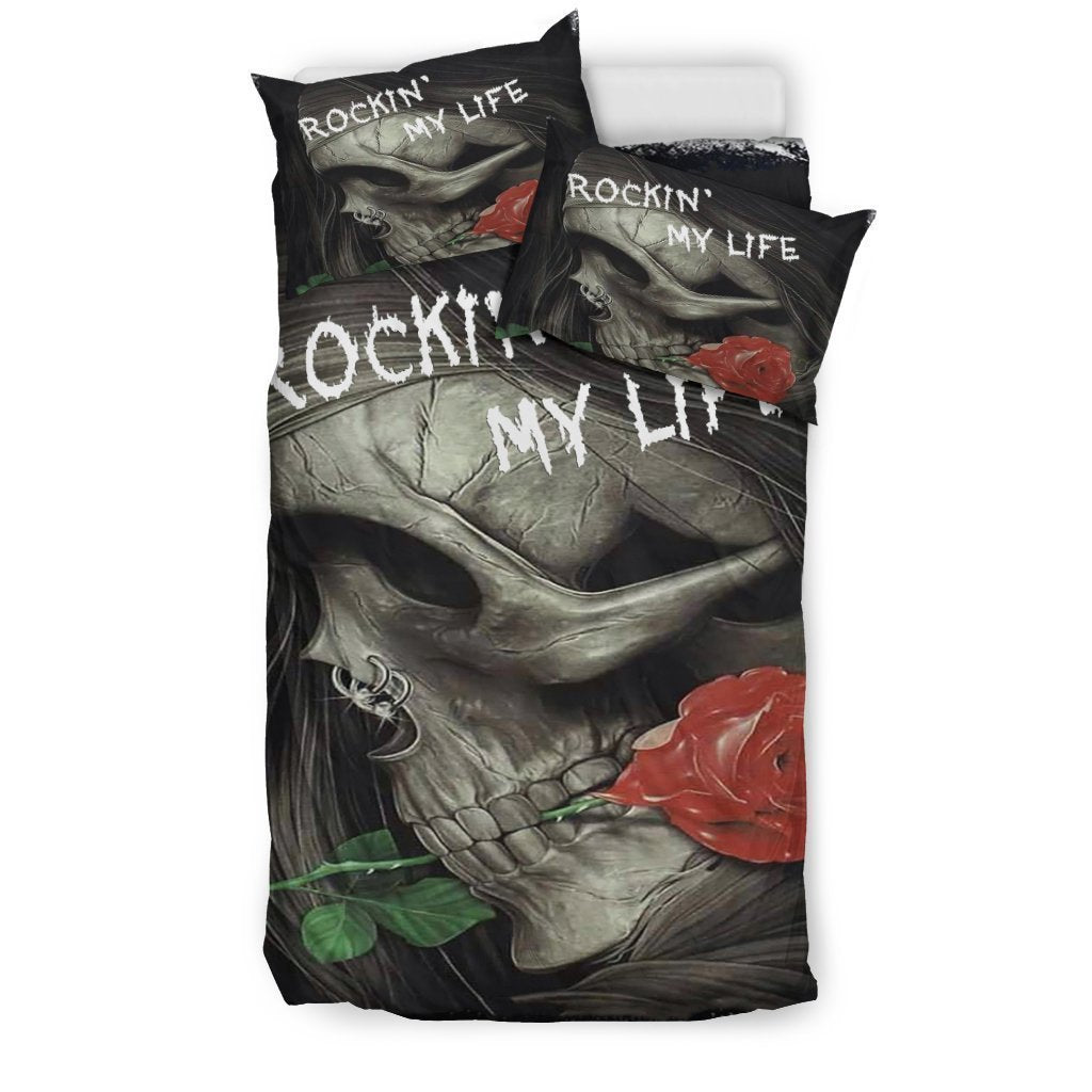 Rockin' my life bedding sets-Bedding Set-6teenth Outlet-Bedding Set - Black - Rockin' my life bedding sets-Twin-Vibe Cosy™