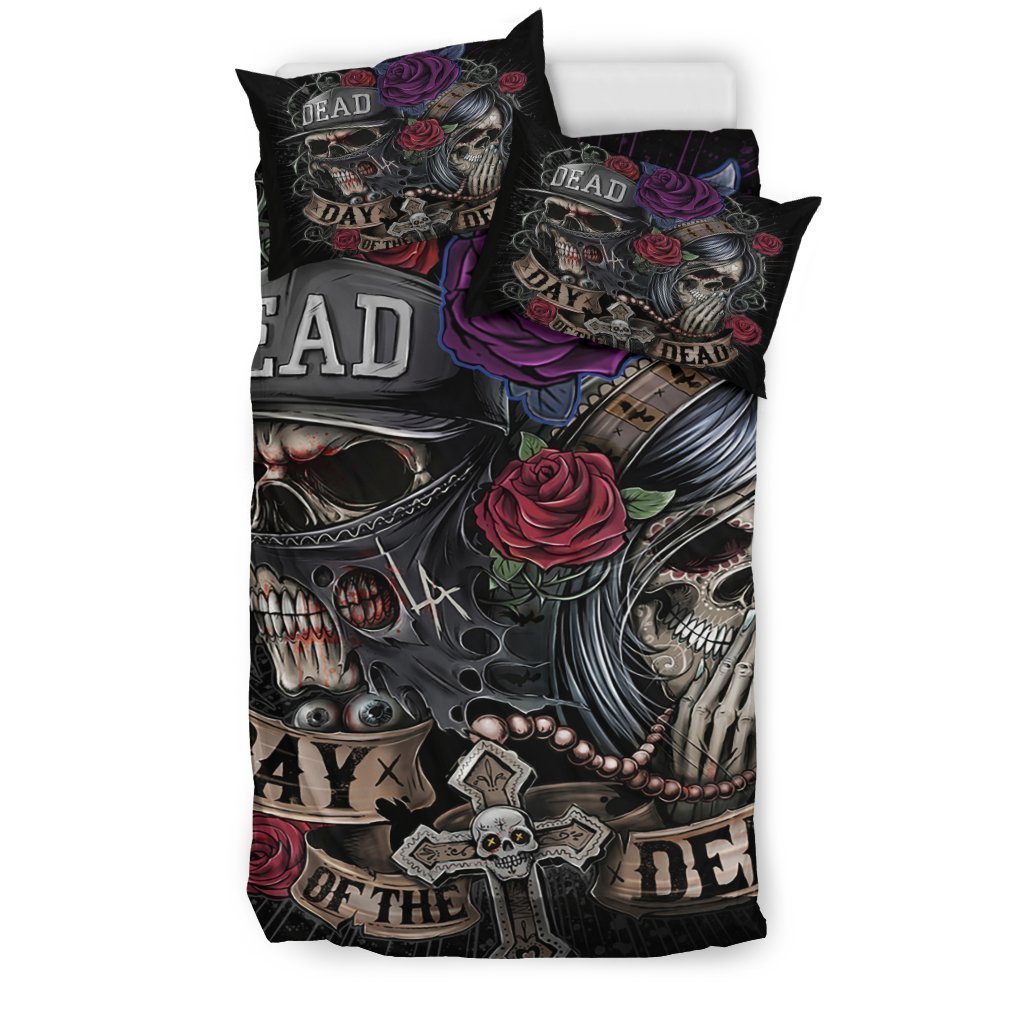 Day of the Dead Bedding Sets-6teenth Outlet-Twin-Vibe Cosy™