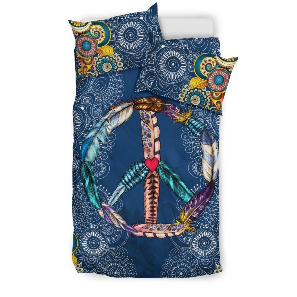 Peace Bedding Set-6teenth World™-Bedding Set-Twin-Vibe Cosy™