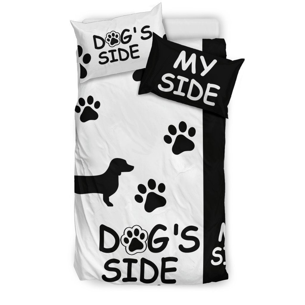 DACHSHUND DOG'S SIDE MY SIDE BEDDING SET-6teenth World™-Bedding Set-Twin-Vibe Cosy™
