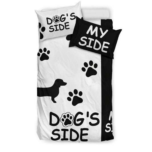 DACHSHUND DOG'S SIDE MY SIDE BEDDING SET-6teenth World™-Bedding Set-Twin-Vibe Cosy™