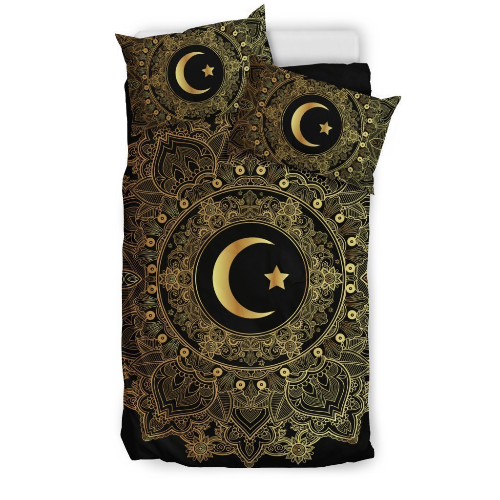 Mandala Moon Bedding Set-6teenth World™-Bedding Set-Twin-Vibe Cosy™