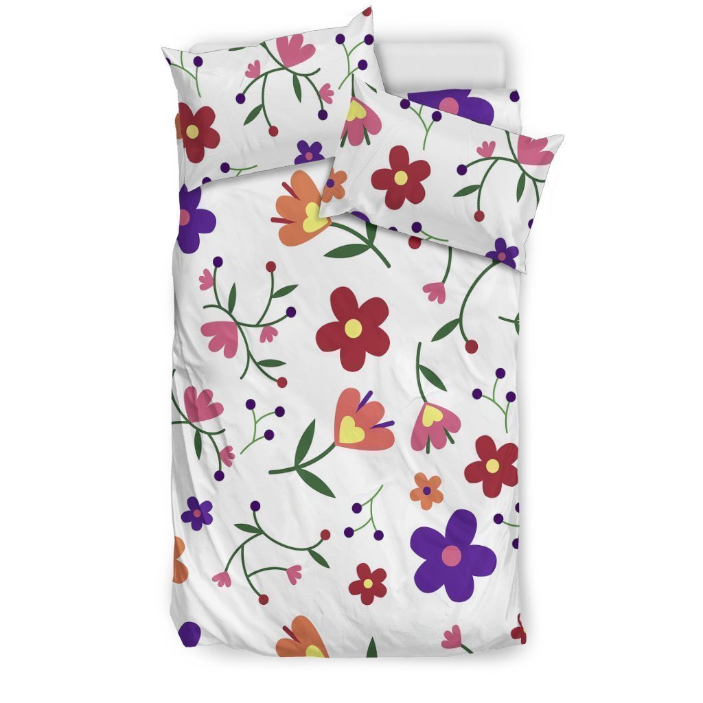 Floral Bedding Set-6teenth World™-Bedding Set-Twin-Vibe Cosy™