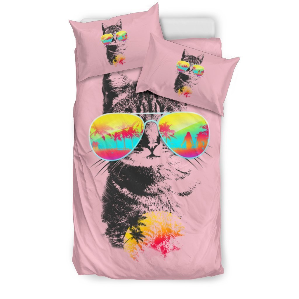 Holiday Cat Bedding Set-6teenth World™-Bedding Set-Twin-Vibe Cosy™